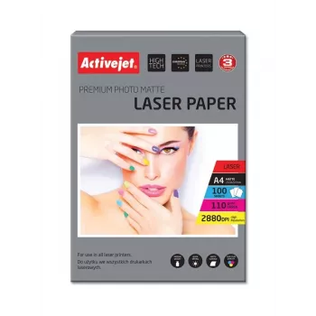 Matēts foto papīrs ActiveJet A4 110 g/m² 100 loksnes