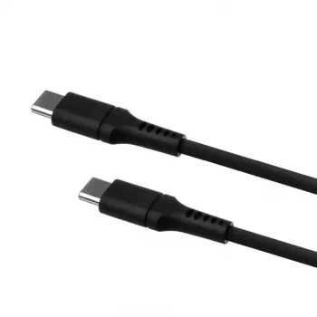 Fiksēts USB-C uz USB-C kabelis FIXED FIXDLS-CC2-BK — 2 m, 60 W