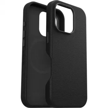 OtterBox Symmetry Kaktusleder Maciņš iPhone 16 Pro Black Ash melns
