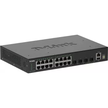 D-Link 20-Portu Gigabit Steklojams Viedais Pārslēdzējs ar 4 x 10G SFP+ Portiem