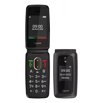 Gigaset GL795 senioru telefons 7.11 cm (2,8 inch) 142 g 48MB Melns