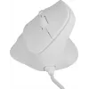 NATEC Crake 2 Pro pele - vertikāla, vadu, USB, optiska, 12800 DPI, balta