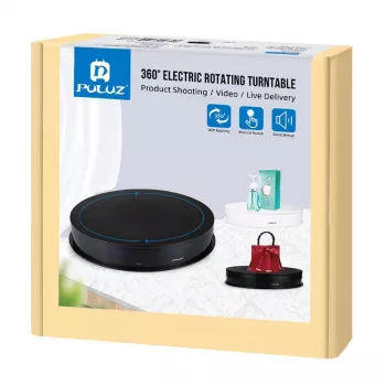Puluz elektriskais rotējošais galds PU3049B 30 cm USB melns