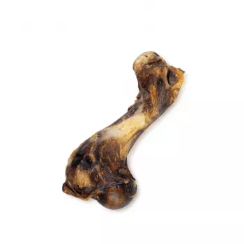 Košļājamais kauls sunim UNISZKI Pork Bone, viens gabals — cūkgaļas garša, 0–200 g, bez graudiem, pieaugušiem suņiem, zobu kopšanai