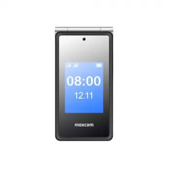 MAXCOM Flip Phone MM 835L 4G divas SIM melns