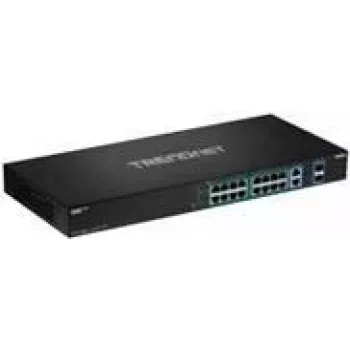 TRENDnet TPE BG182G - Slēdzis - nepārvaldāms - 8 x 10/100/1000 (UPOE / 4PPoE) + 8 x 10/100/1000 (PoE+) + 2 x SFP - statīvā montējams - UPOE / 4PPoE / PoE+ (440 W)