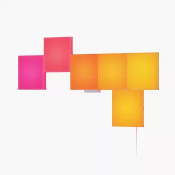 LED paneļa gaisma Nanoleaf N8100K02-6BS — Square RGB, 6 gab., AC 100–240 V, sienas stiprinājums