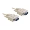 Seriālais kabelis DeLOCK RS-232 2 m Beige DB-9