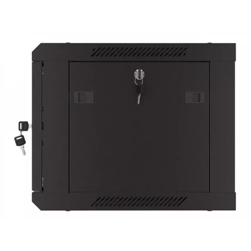 Lanberg WF01-6406-23B Piekarināmais skapis 19 inch 6U 600x450 perforētas durvis (plakanā iepakojumā) melns