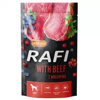 DOLINA NOTECI Rafi ar liellopu gaļu - slapjā suņu barība - 500g