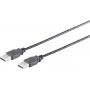 USB kabelis S/CONN 13-22185 USB 2.0 1,8 m Melns