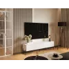 TV skapis Cama Meble VERA 190x40x50 cm, matēti balts, skaidu plātnes virsma