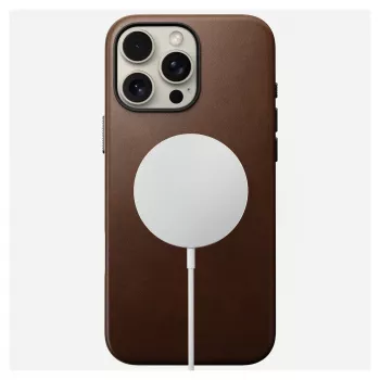 Mobilā telefona maciņš Nomad NM01389385 iPhone 16 Pro Max, 17.5 cm (6.9 collu), brūns, alumīnijs/PC/mikrošķiedra/āda