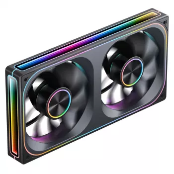 Jonsbo ZA-240 Infinity Mirror ARGB 240mm PWM šķidruma dzesēšanas radiators ar ARGB ventilatoriem