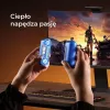 Pārnēsājams elektriskais sildītājs Ocoopa UT4103 — uzlādējams roku sildītājs, 4 sildīšanas līmeņi, 10000 mAh, alumīnijs, zils