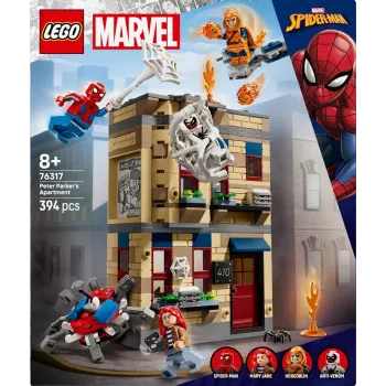 LEGO Marvel komplekts 76317 Pītera Pārkera dzīvoklis ar Spider-Man minifigūru