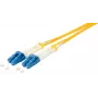 Šķiedru optikas spraudkabelis ShiverPeaks LC/LC duplekss 9/125µm OS1/OS2 0,5 m