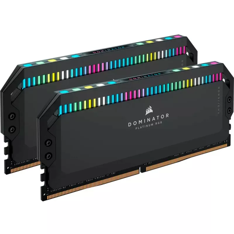 Corsair Dominator Platinum DDR5-7200 32 GB (2x 16 GB) Dual-Kit, melna, CMT32GX5M2X7200C34