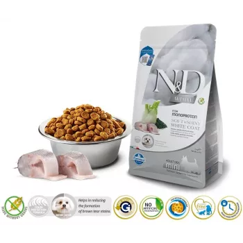 Farmina N&D Sea Bass, Spirulina & Fennel Adult Mini sausā barība suņiem, 2 kg