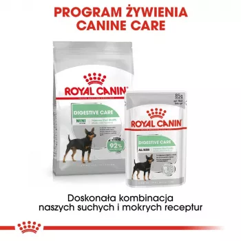 Sausā suņu barība Royal Canin Mini Digestive Care 3 kg — mazas šķirnes, mājputni, pieaugušie, gremošanas atbalsts