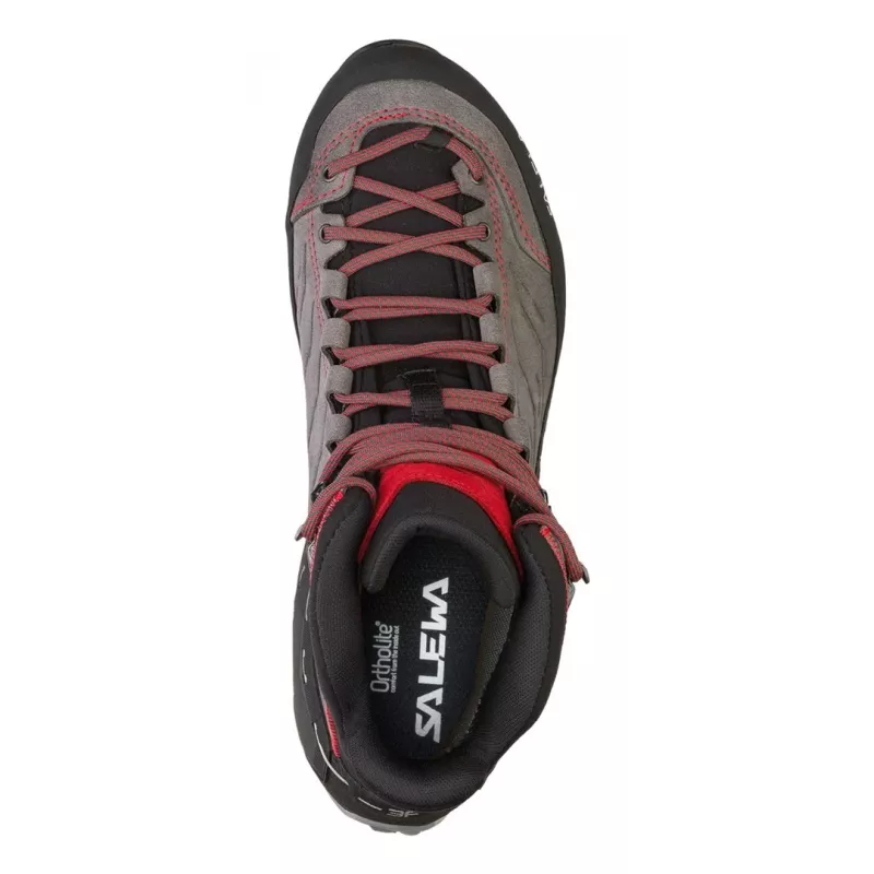 Salewa MTN Trainer Mid GTX Vīriešu Ogles, Pelēks, Sarkans