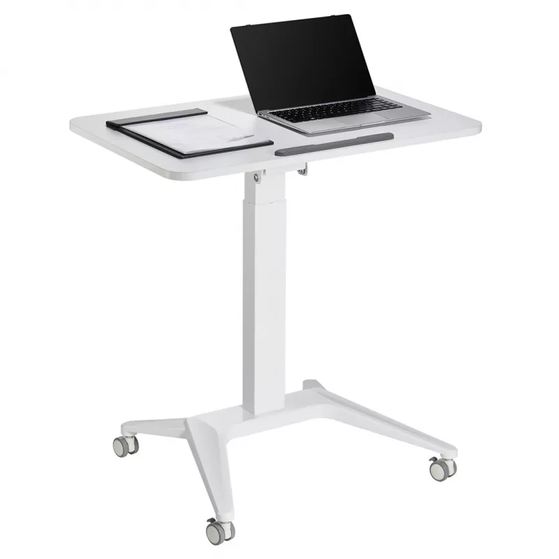 Mobilais klēpjdatora galds MACLEAN MC-453W ar pneimatisko augstuma regulēšanu, maks. augstums 109 cm