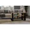 Kafijas galdiņš MODERN 4P Dąb Artisan Czerń