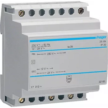 Elektrosadales piederums Hager ST312 — AC ieeja 230 V