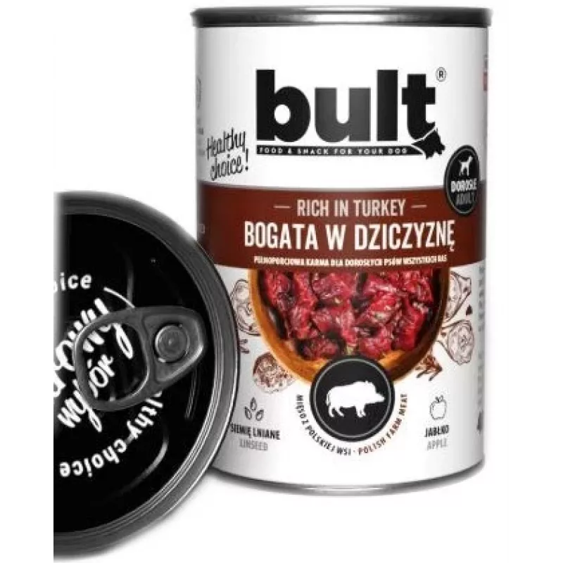 BULT Rich in game - Slapjā suņu barība - 800 g