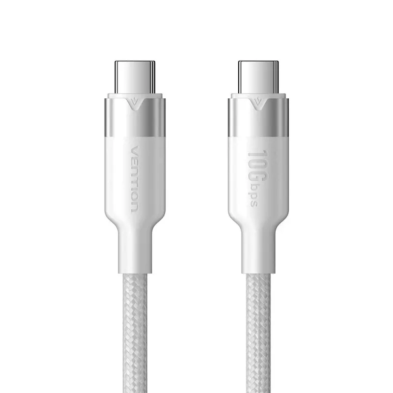 Vention USB 3.2 5A 10Gbps 1m balts USB-C uz C kabelis