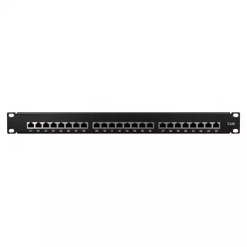 Logilink TUO-NP0048 Melns - 24 portu RJ-45 sadalītāja panelis 1U