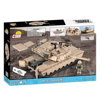 Konstruktora komplekts ķieģeļi Cobi M1A2 Abrams 1025 gab. modelis CO BI-2632