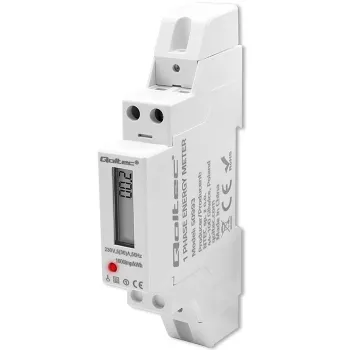 Vienfāzes elektroniskais elektrības skaitītājs QOLTEC 50993 230V 30A