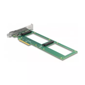 DeLOCK PCI Express 4.0 x8 Kontrolieris 2 x iekšējie U.2 NVMe SFF-8639 ar bifurkāciju