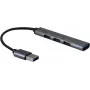 USB 3.0 HUB, USB-A savienotājs, 4x USB-A porti (3x USB 2.0 + 1x USB 3.2 Gen1) (S3018)