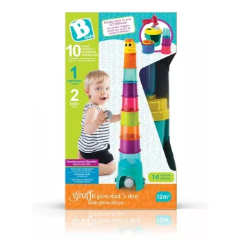 Daudzfunkcionālais rotaļu tornis Giraffe Tower XL B-kids 1164702NN, 120 cm