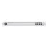 Tīkla slēdzis Managed L2 UBIQUITI USW-Aggregation — 8 SFP+ sloti, 10G atbalsts, bez ventilatora, 1U plaukts, sudrabs