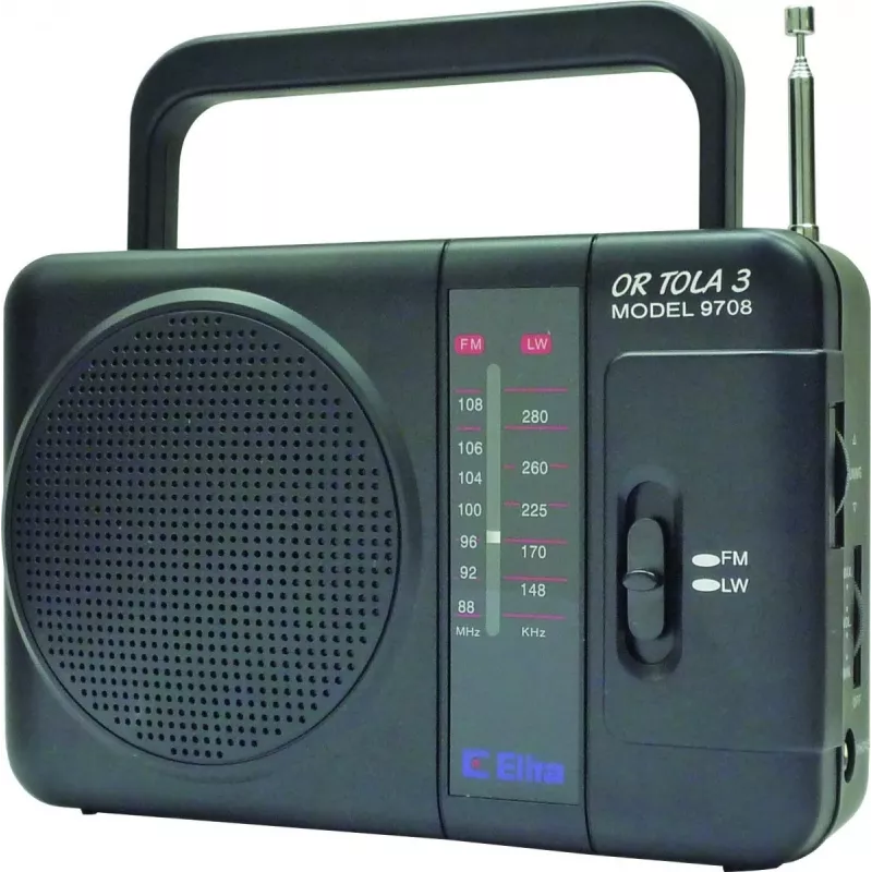 Eltra Tola 3 portatīvais radio, FM/LW, melns
