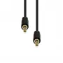 Slims 4-pin vīriešu-vīriešu kabelis ProXtend M4S-015 Melns, īss slims savienotājs