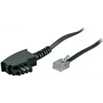 Telefona kabelis ShiverPeaks BS70000-15 15 m Melns