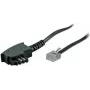 Telefona kabelis ShiverPeaks BS70000-15 15 m Melns