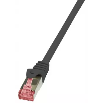 Logilink PrimeLine - Patch-Cable - RJ-45 (vīriešu) - RJ-45 (vīriešu) - 1 m - SFTP, PiMF - CAT 6 - gluds, bez halogēna - Melns (CQ2033S)