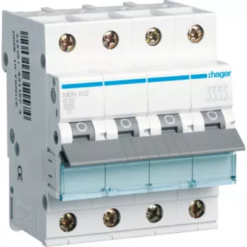 Hager MBN632 32A B tipa automātiskais slēdzis, 4 moduļi