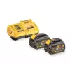 DeWalt DCB118T2-QW XR FLEXVOLT sākuma komplekts ar 2 akumulatoriem 54 V 2 Ah un lādētāju