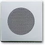 BUSCH JAEGER 8200-0-0080 - Alumīnija skaļruņa ieliktnis 8223 U - Sudraba - 63 mm