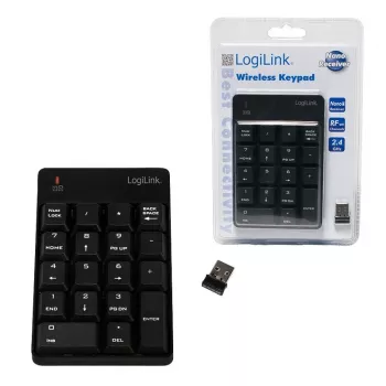 LogiLink ID0120 Bezvadu ciparu tastatūra ar 18 taustiņiem