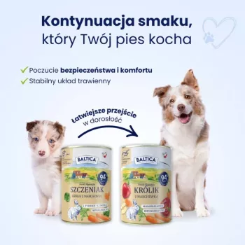 BALTICA regional flavours Kucēns Trusis ar burkānu - mitrā suņu barība - 400g