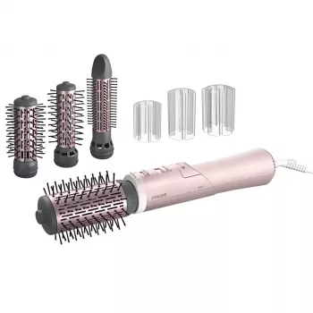 Karstā gaisa suka Philips 7000 sērija BHA735/00 — 1000 W, 3 temperatūras režīmi, 3–5 cm uzgalis, 1,8 m vads, rozā