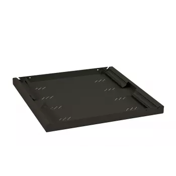 Plaukts 19 inch 1U 750mm 80kg melns plastmasas Triton RAB-UP-750-A4