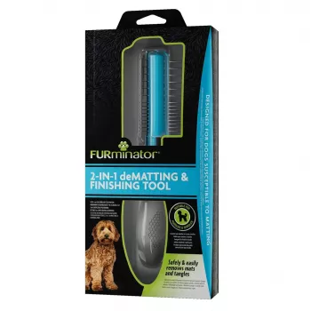 FURminator 2 in 1 - suņu kažoku atšķetinātājs un veidošanas rīks
